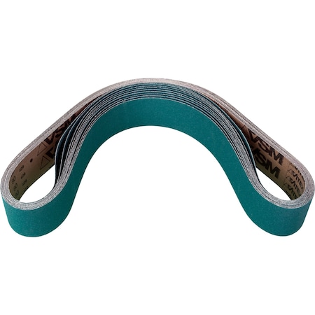 Pferd Coated Belt, Zirc, 2-1/2"x60", 80 Grit, 2-1/2" W, 60" L, Coated, Zirconia Alumina, 80 Grit 49832